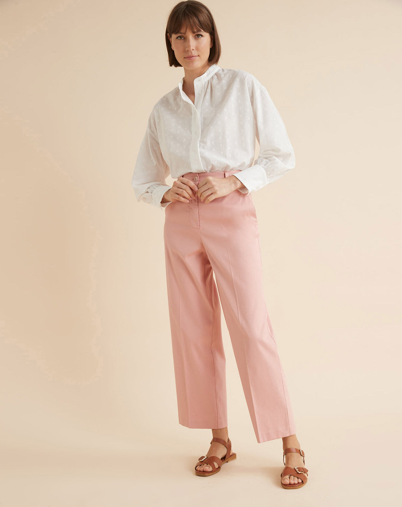 Cyrillus Pantalon large rose