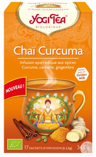 Yogi Tea Chaï Curcuma Bio 17 Sachets Infusion