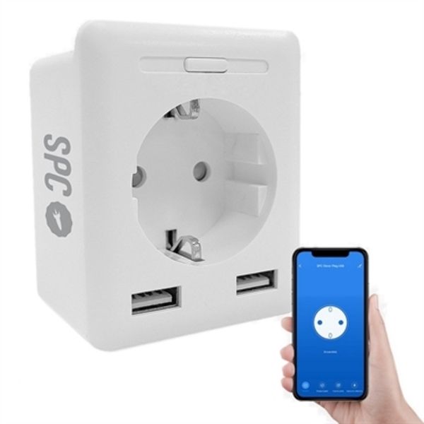SPC Tomada Clever mini USB - 6207B