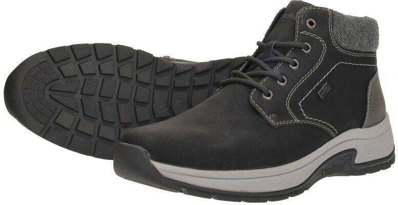 Rieker Veterschoenen Hoog zwart