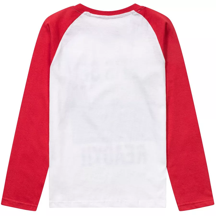 MINOTI Longsleeve WeißRot