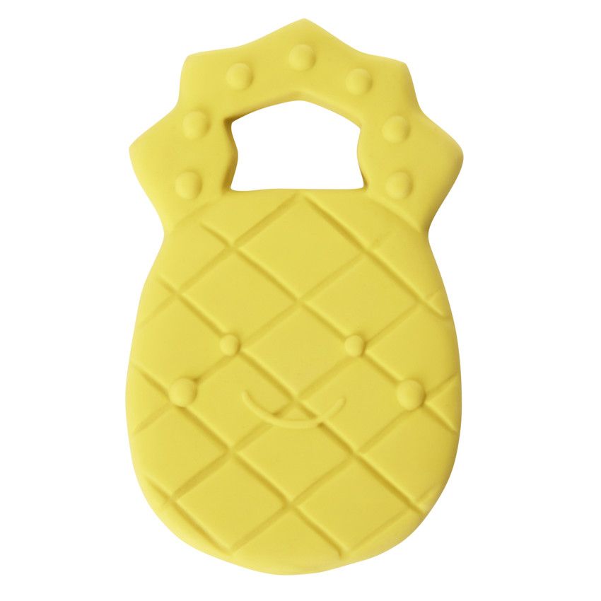 Anneau de dentition en caoutchouc Pineapple - Ecru