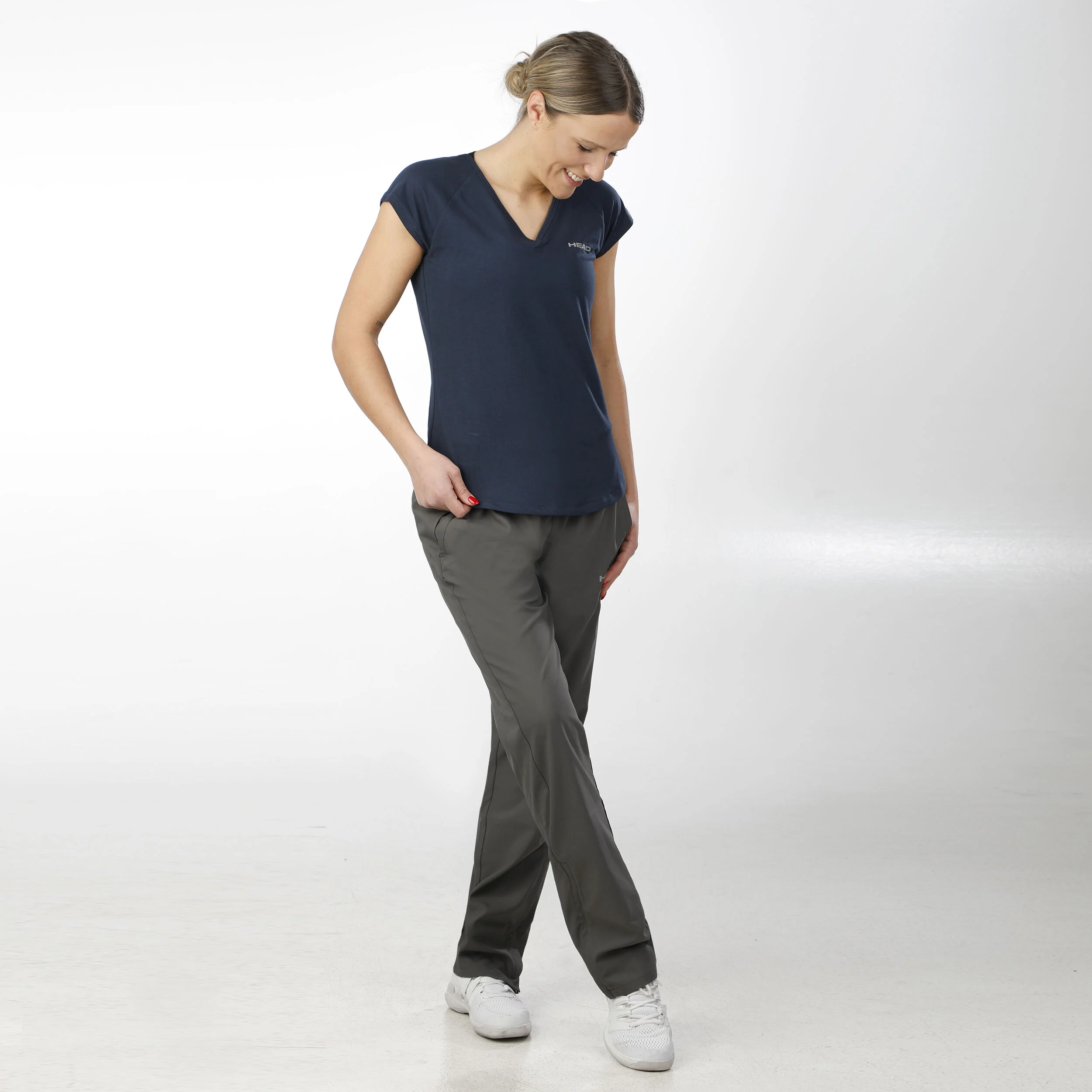 HEAD Janet T-shirt Edition Spéciale Femmes - Bleu Foncé , Blanc