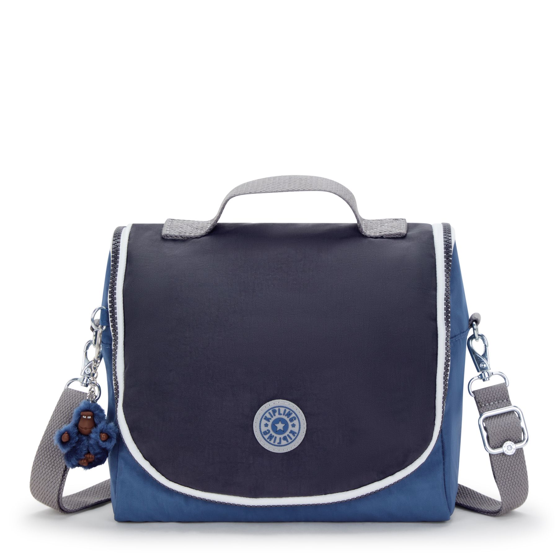 NEW KICHIROU Grand Sac Repas Isotherme avec Manchon pour Valise - Fantasy Blue Block