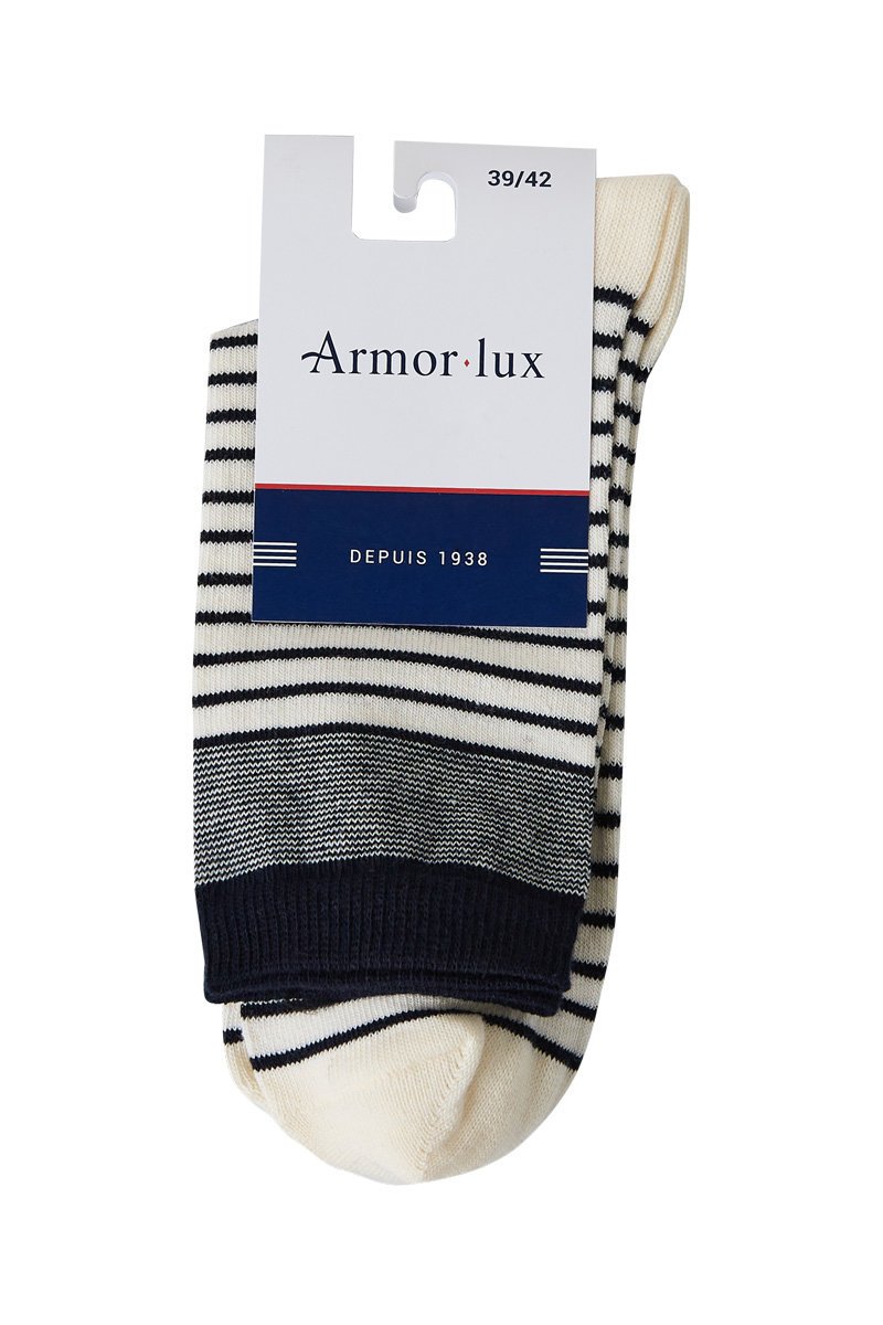 Chaussettes rayées - coton