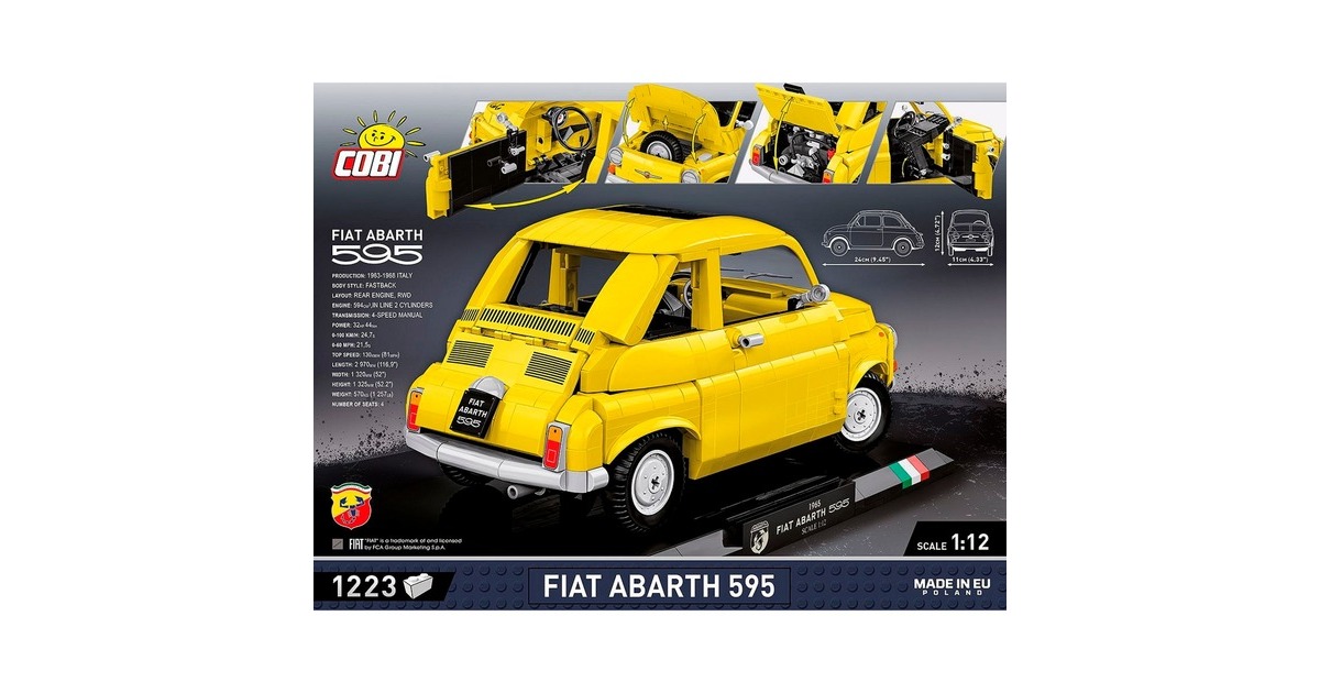 COBIFiat 500 Abarth Executive Edition Constructiespeelgoed  (Schaal 1:12)