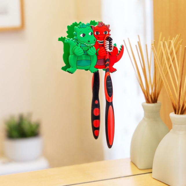 Support porte 2 brosses à dents - Ani-toothi