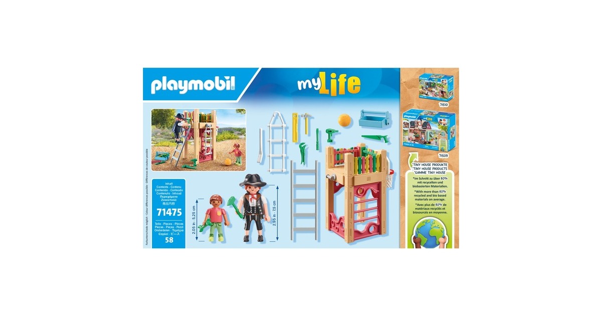 PLAYMOBILCity Life - Timmerman op weg naar klus Constructiespeelgoed  (71475)