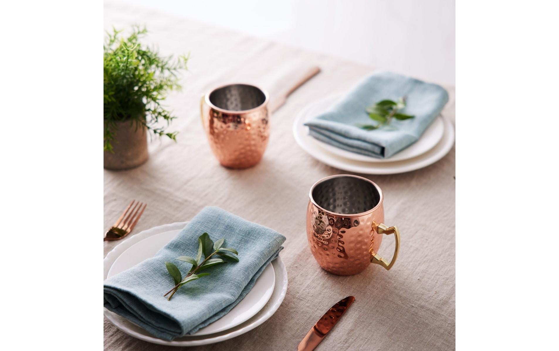 Cocktailglas »Oak & Steel Moscow Mule 550 ml, 4 Stück«