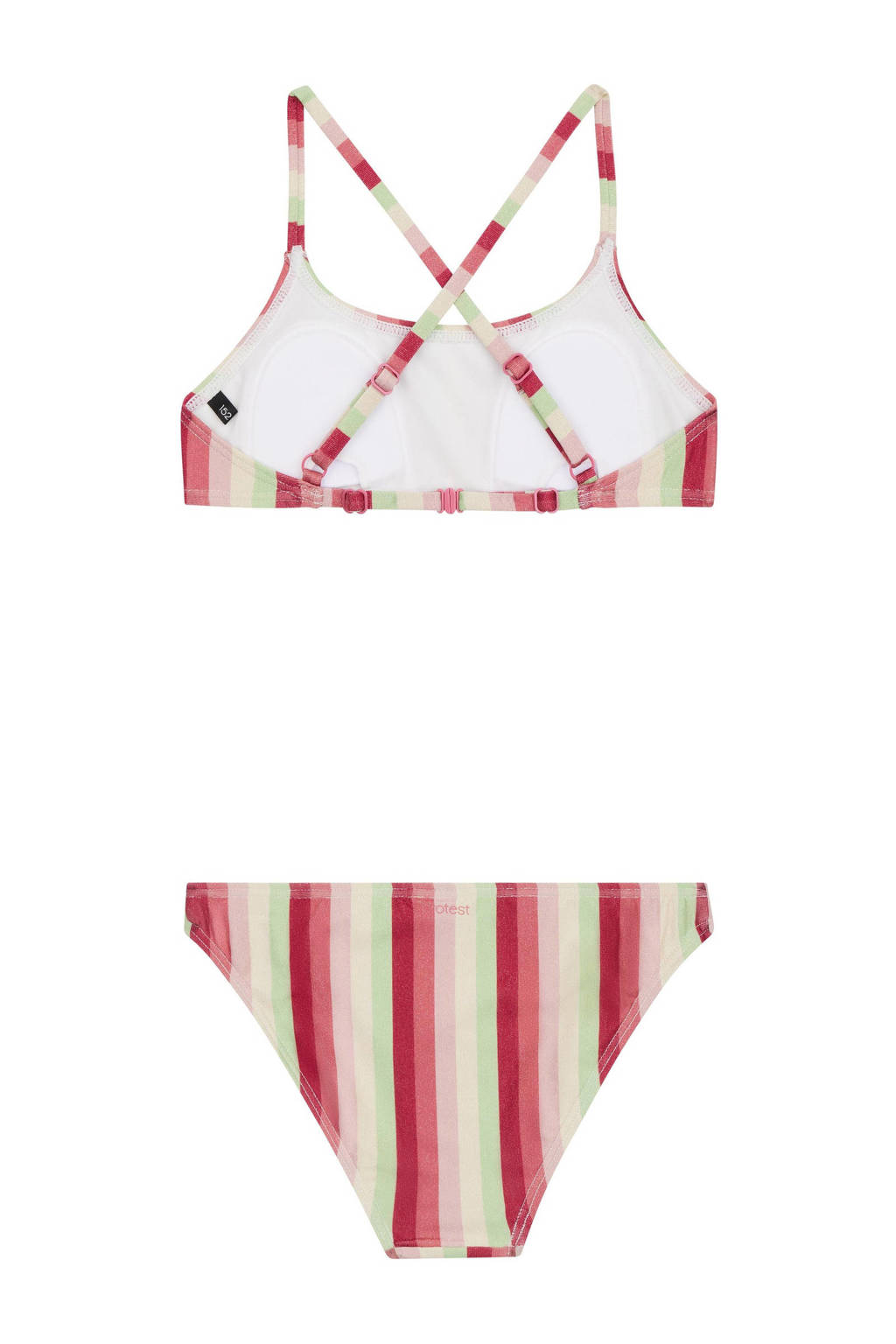 crop bikini met lurex PRTSHEILA JR roze/groen