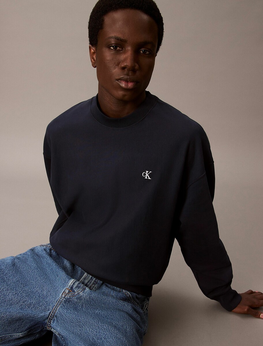 CALVIN KLEIN<br>Suéter de gola redonda