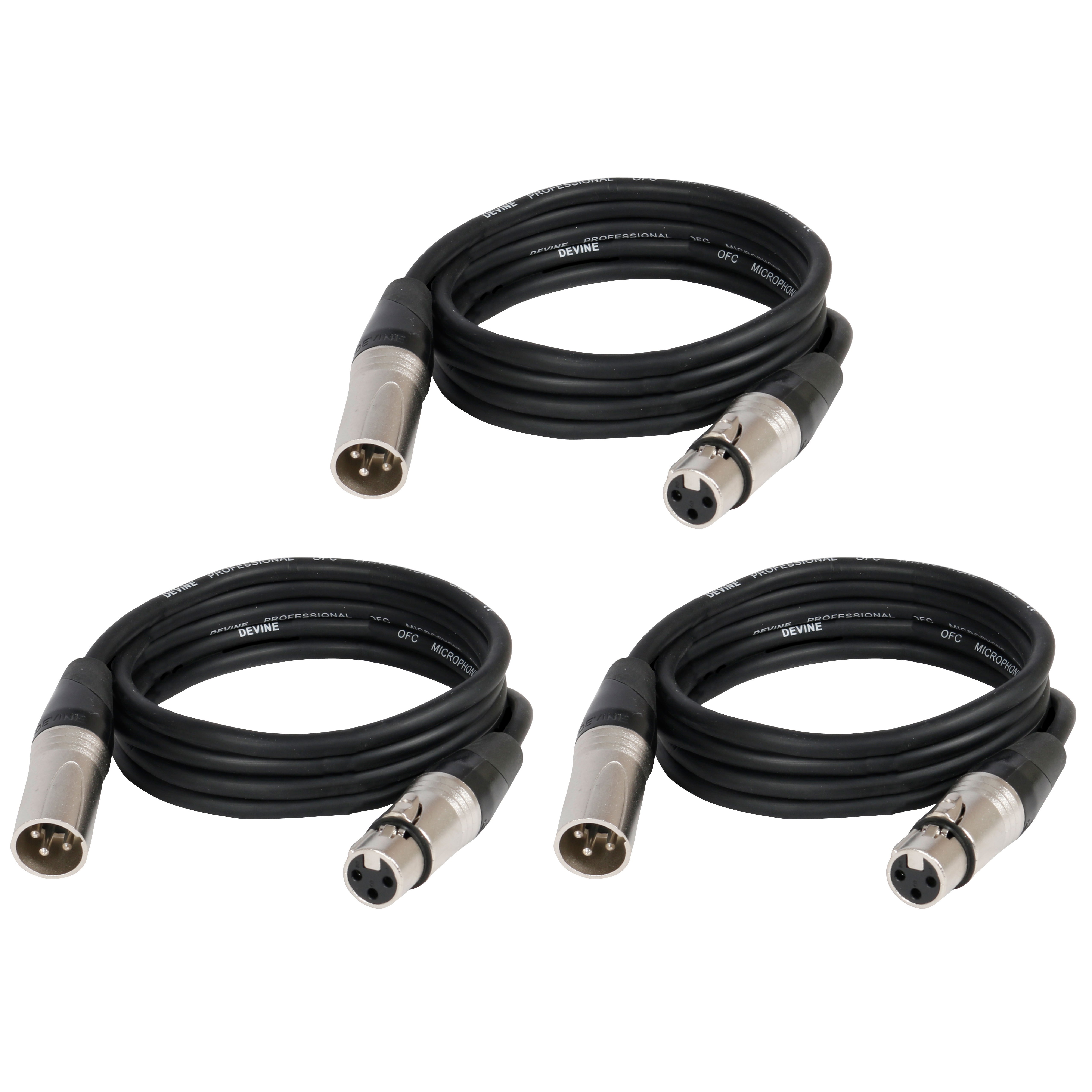 Ayra 4x ComPar 2 LED par set met 3x XLR-kabel (5m)