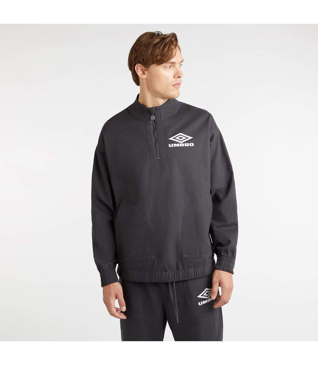 Umbro - Haut DRILL SMOCK - Homme (Gris) - UTUO1814