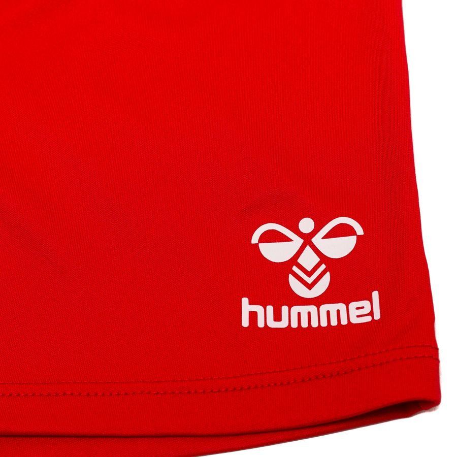 Hummel Short d'Entraînement DBU Fodboldskole 2025 - Rouge/Blanc