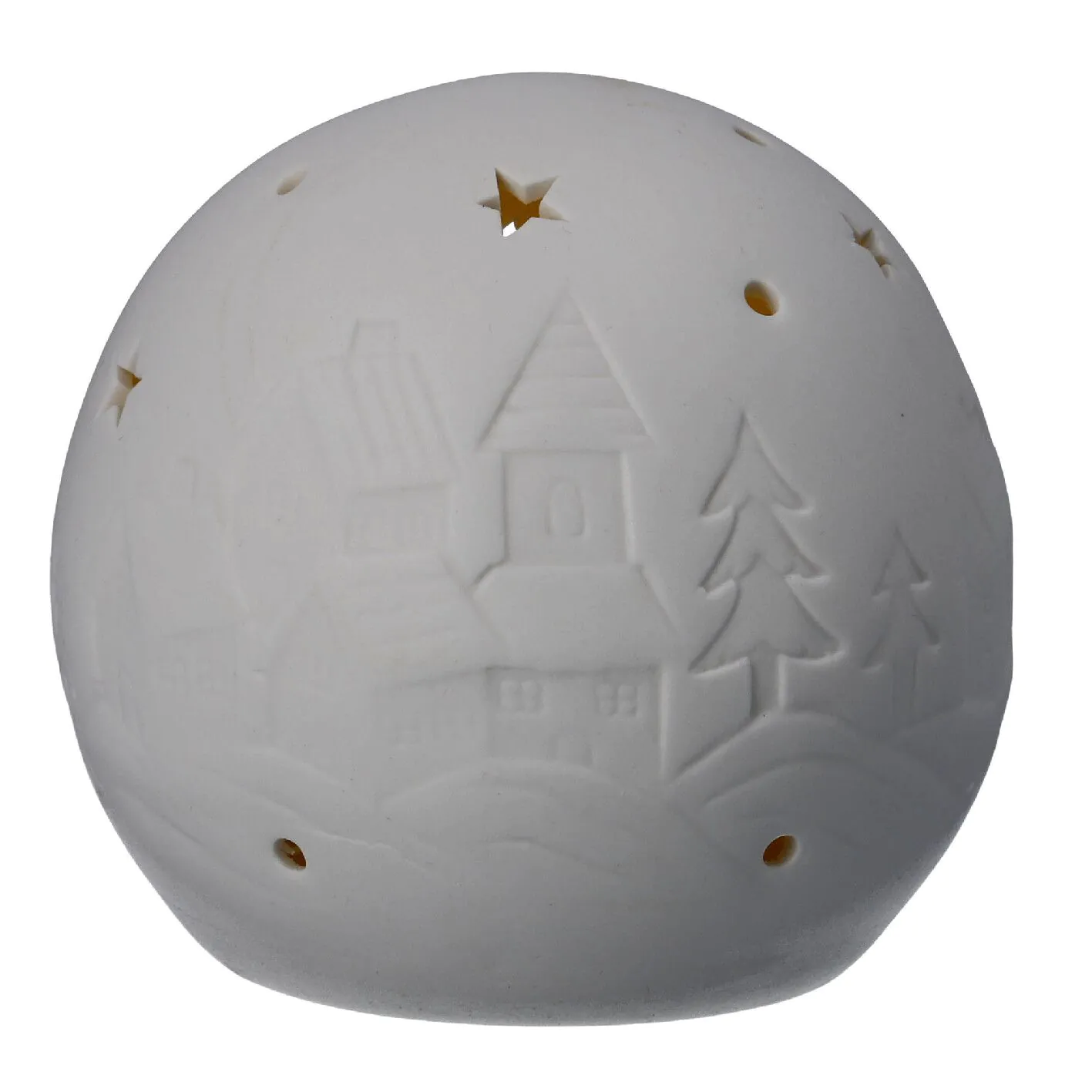 LED Dekokugel Landschaft, Sterne, 10 cm