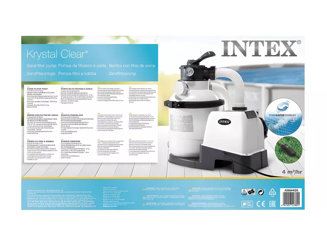 Filtre a sable 2m3/h - Intex SX925 - Piscines jusqu'à 17m3