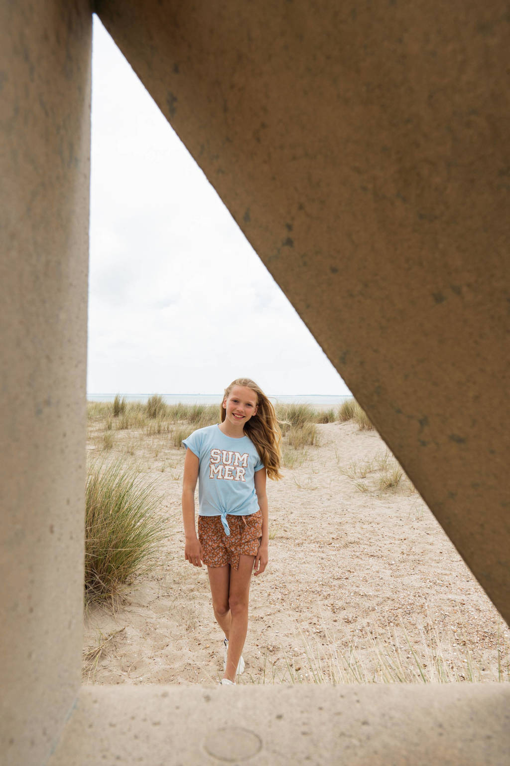 No Way Monday skort met all over print roestrood
