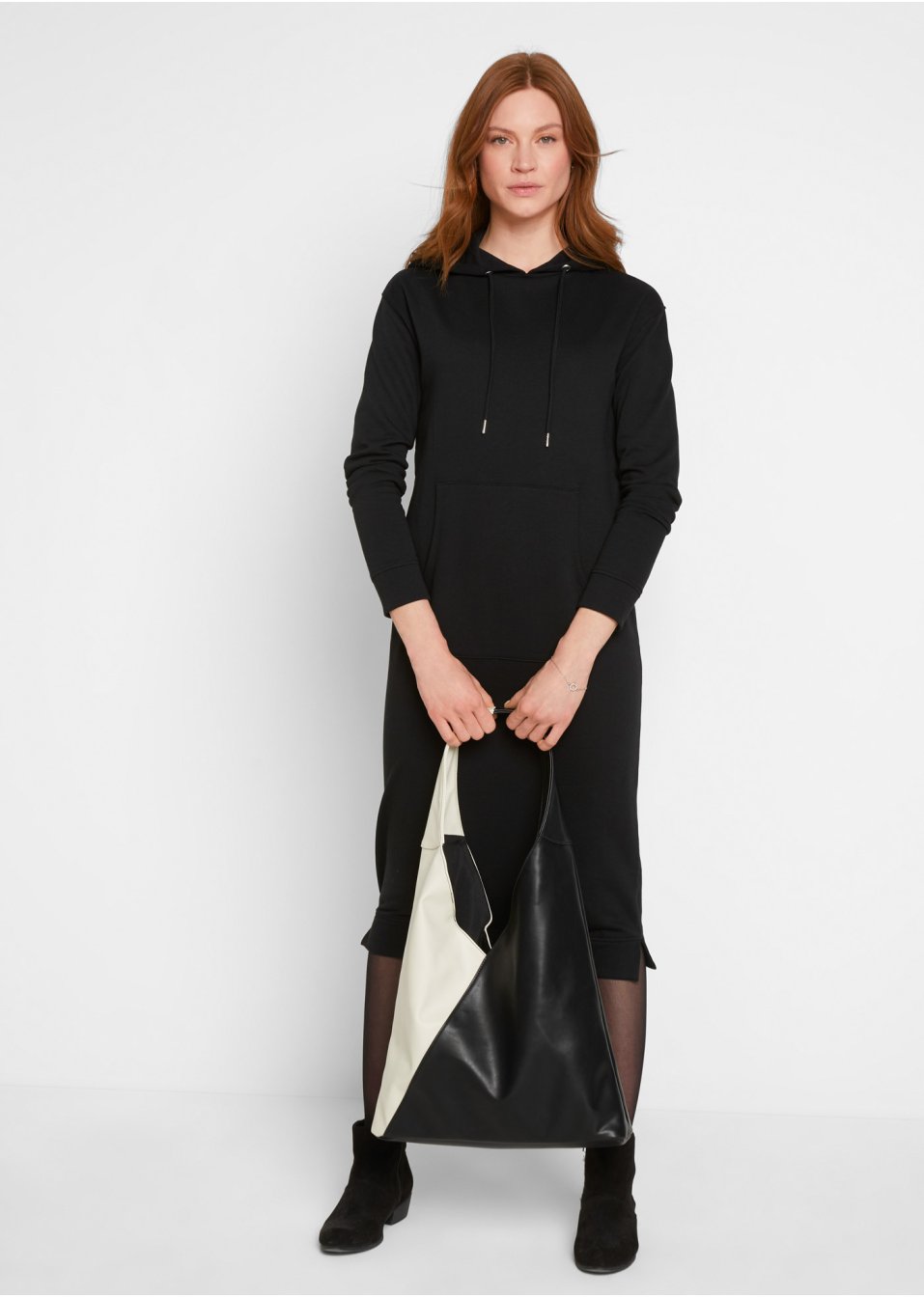 Robe sweat à capuche