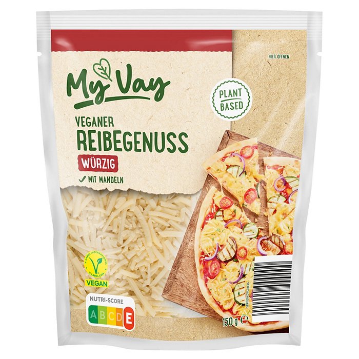 MY VAY Veganer Reibegenuss 150 g
