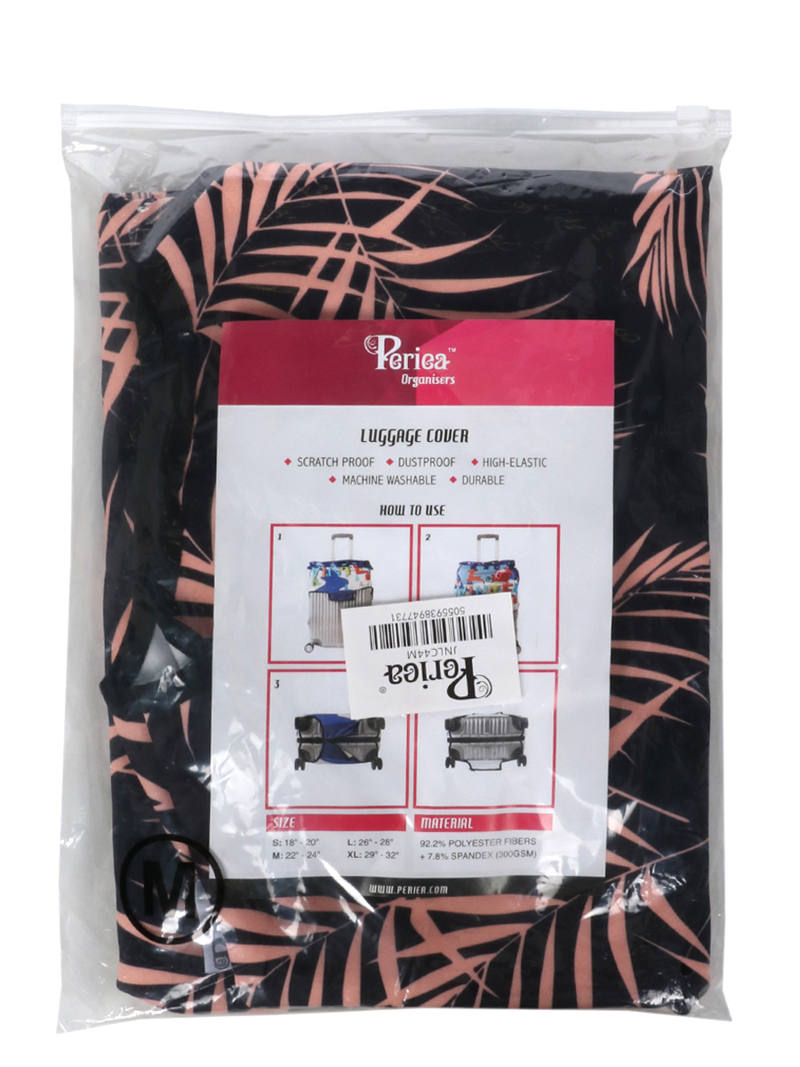 Housse de valise Periea Peach Fern M