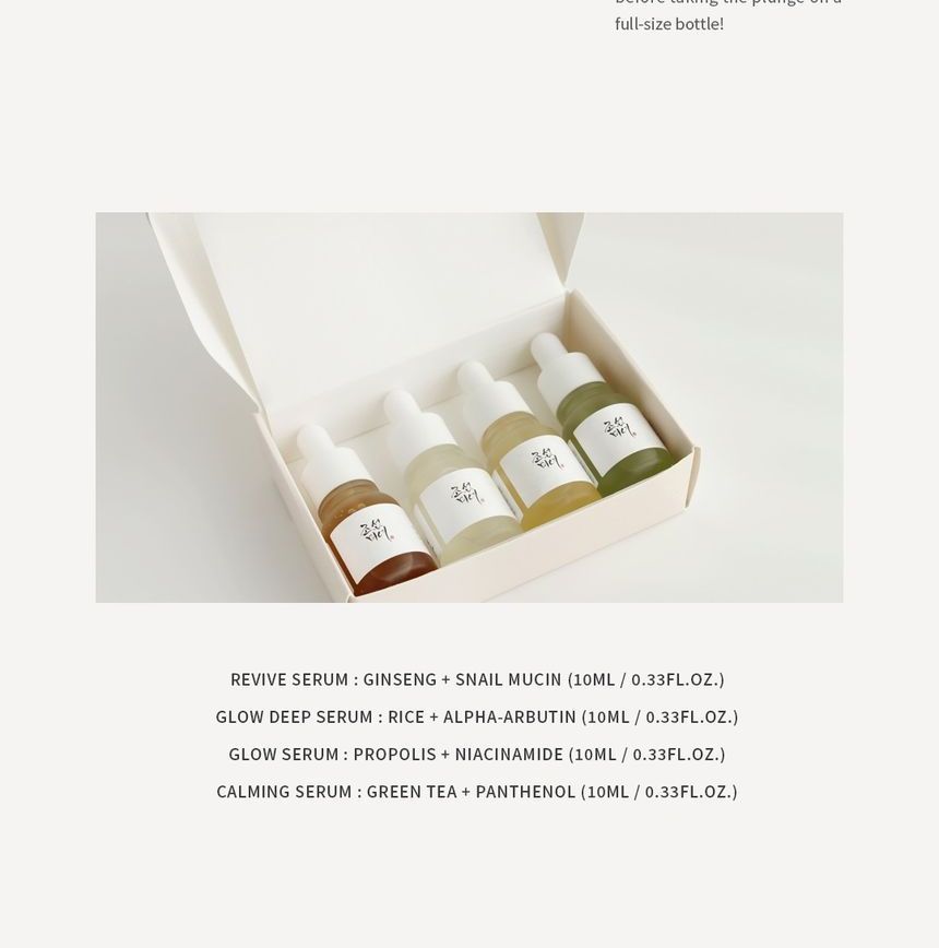 Schoonheid van Joseon - Hanbang Serum Discovery Kit