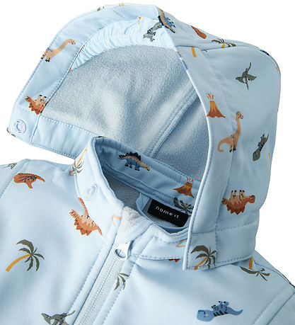 Name It Softshellanzug m. Fleece - NbmAlfa08 - Skyway/Mini Dino