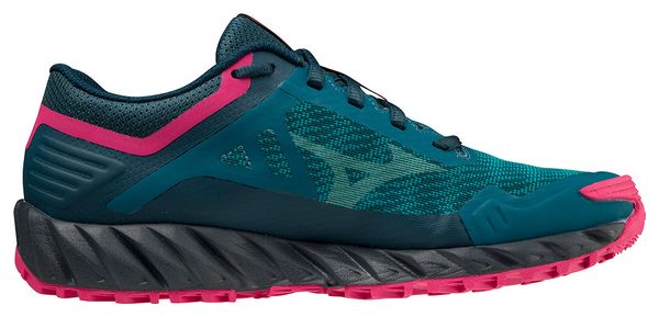 Chaussures de Running Mizuno Wave Ibuki 3 Bleu Rose Femme