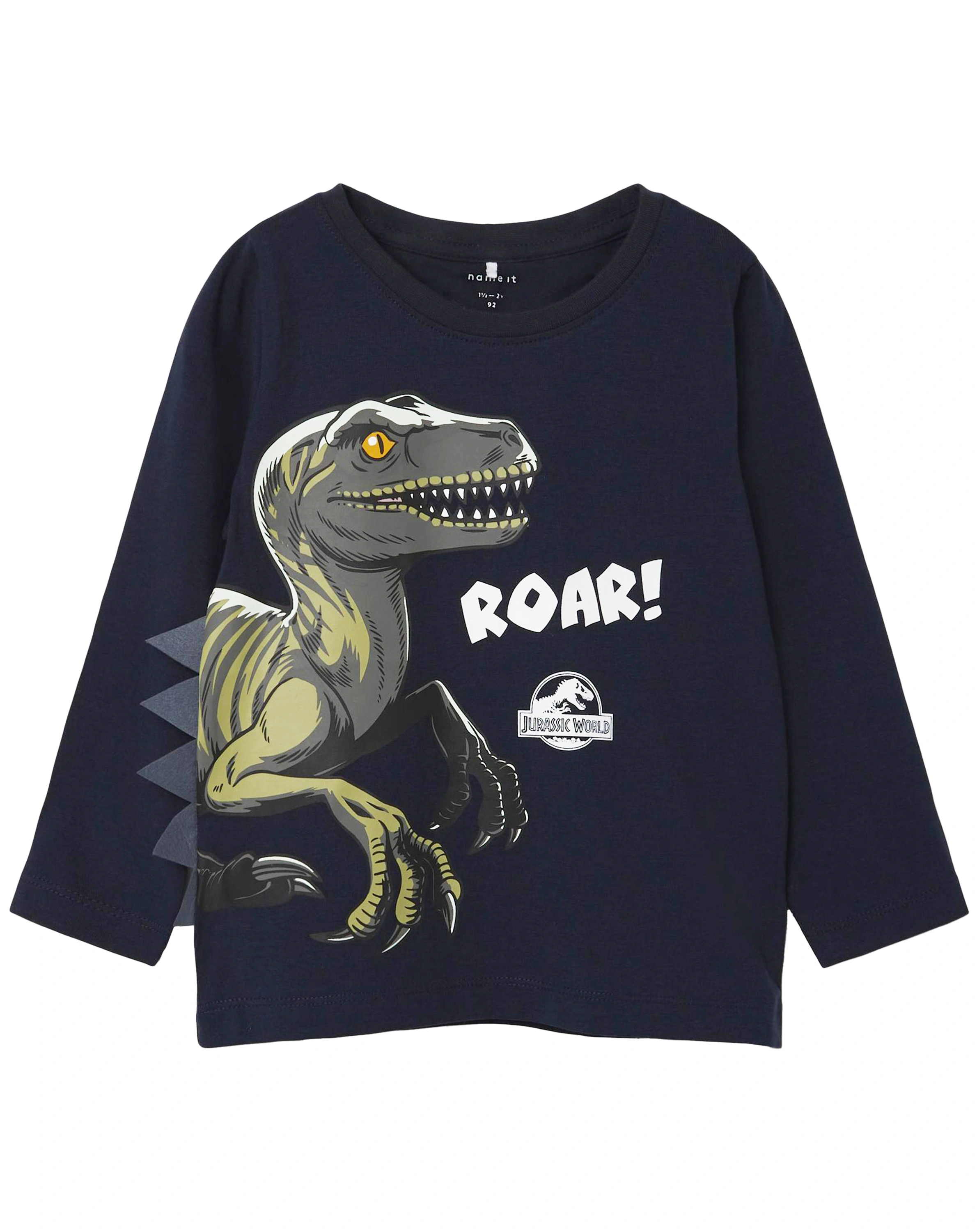 Langarmshirt NMMNOL JURASSIC in dark sapphire