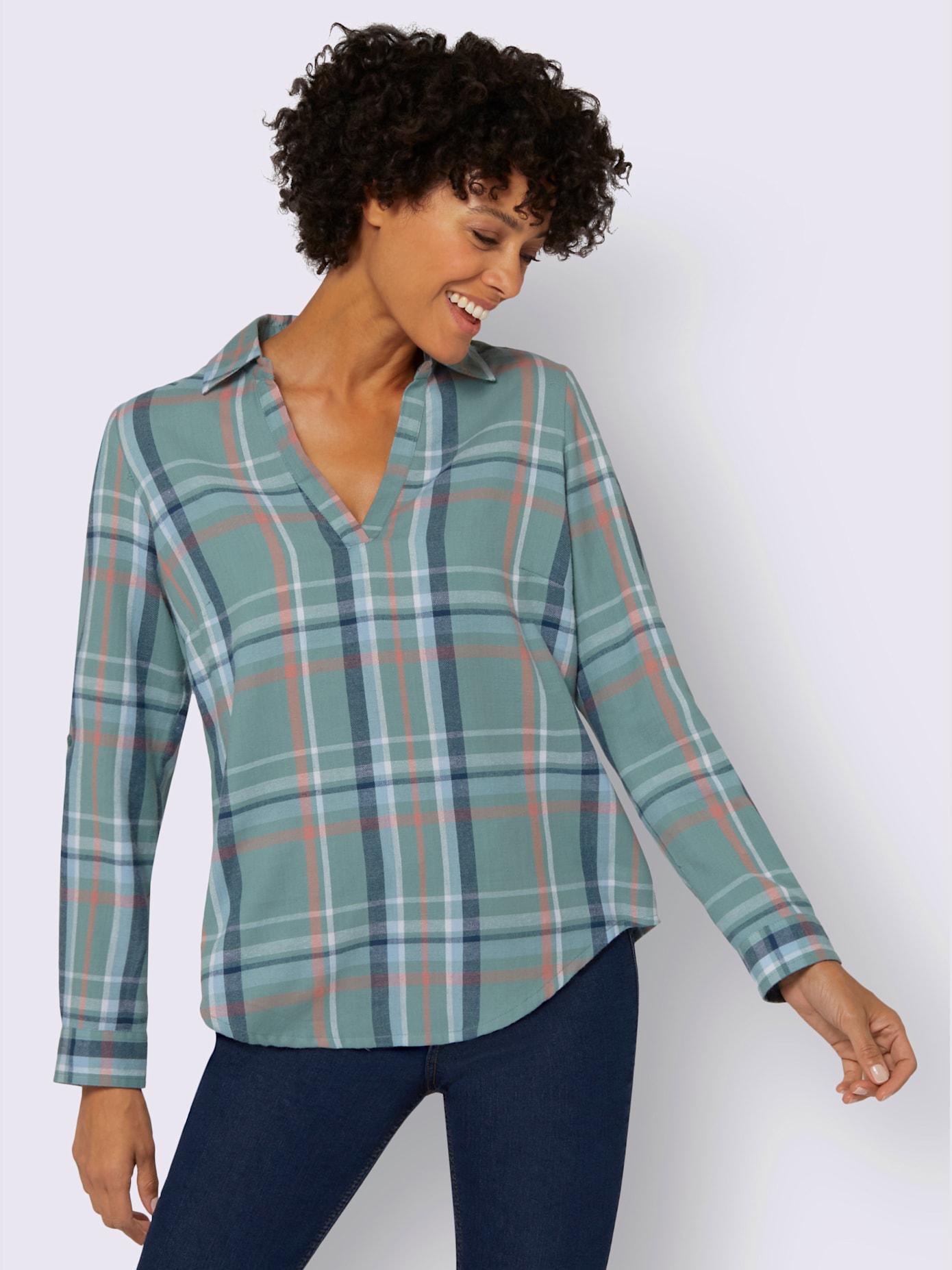 Chemisier en flanelle pur coton
