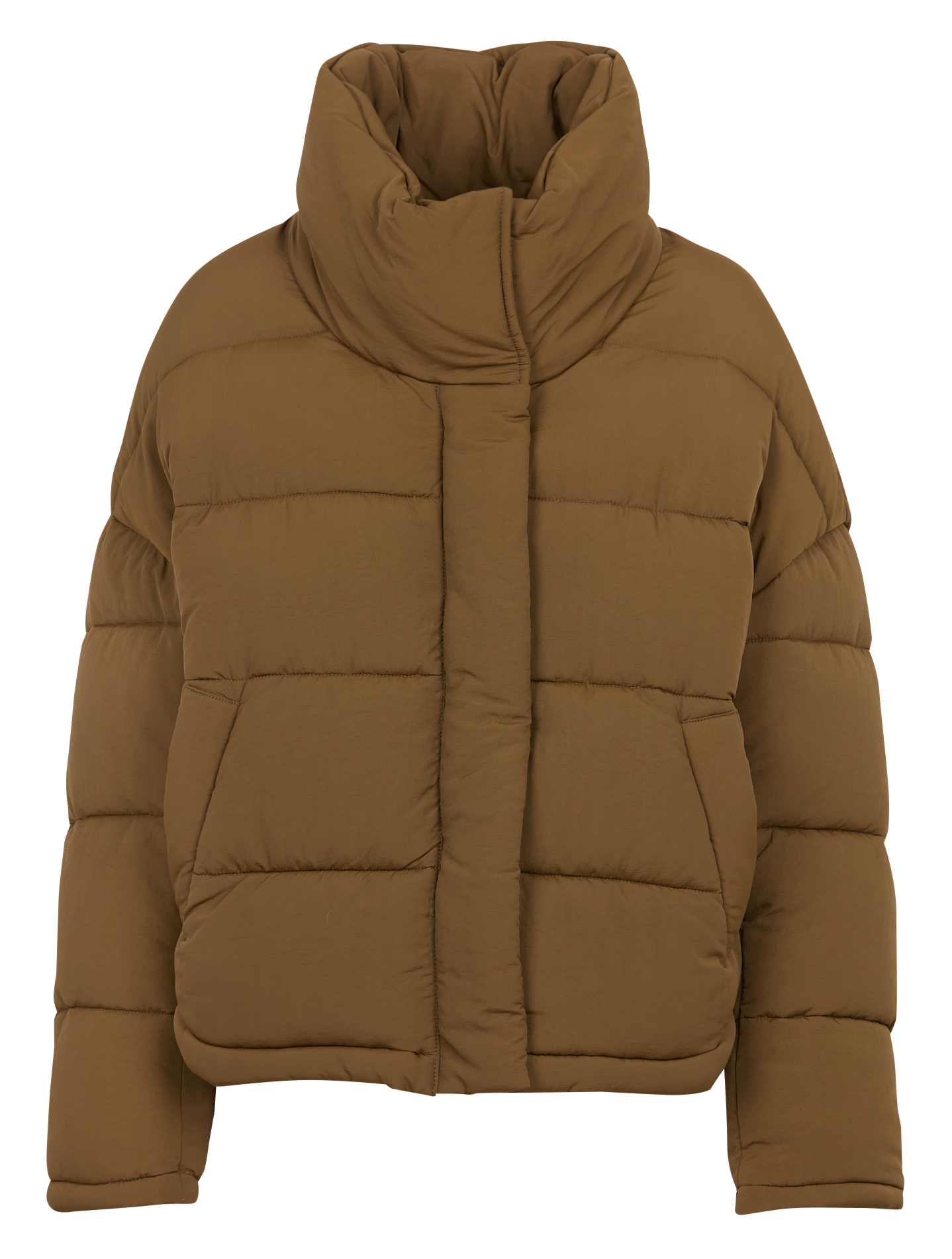 Doudoune oversize col montant| Kaki