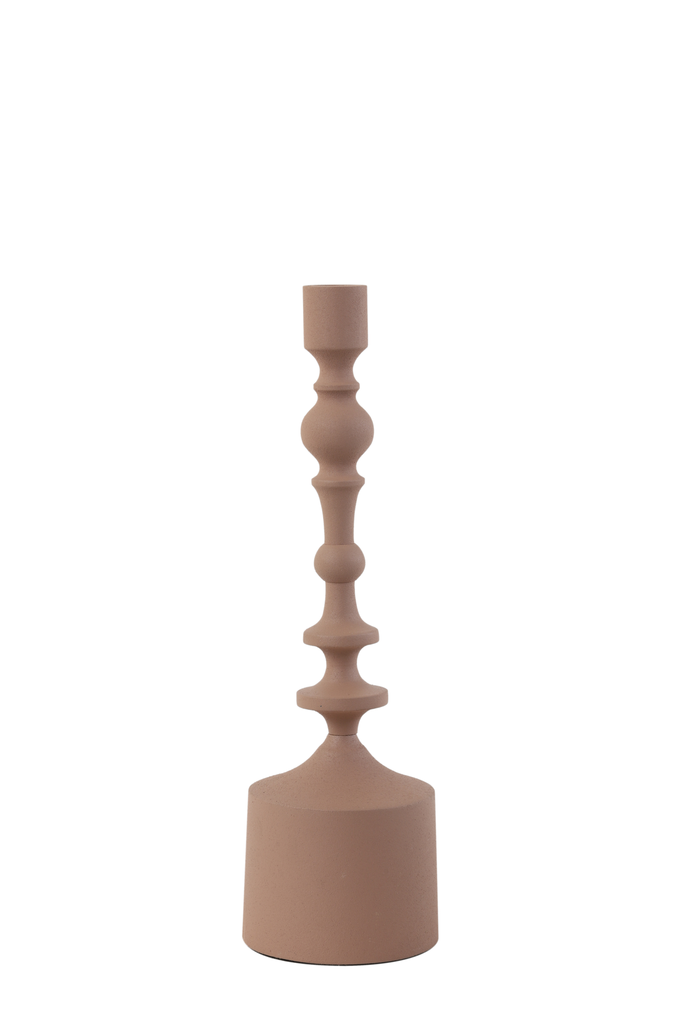Candle holder old pink matt