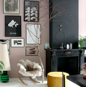Schommelstoel RAR dark esdoor onderstel deep black