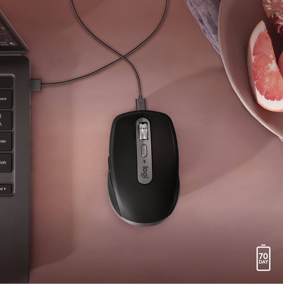Logitech - MX Anywhere 3S For Mac Compact Wireless Performance Mouse