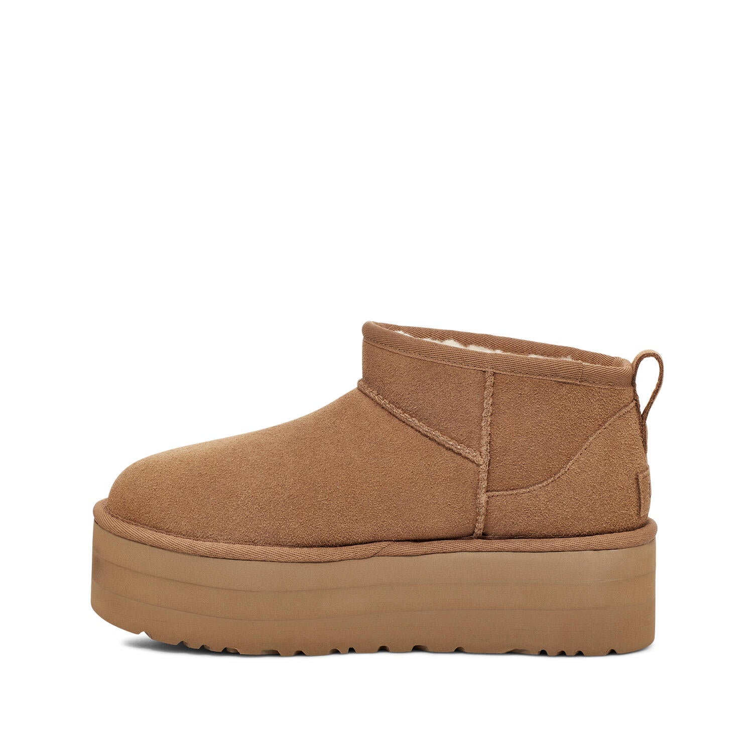 UGG  W Ultra Mini Platform bamsestøvler - Chestnut