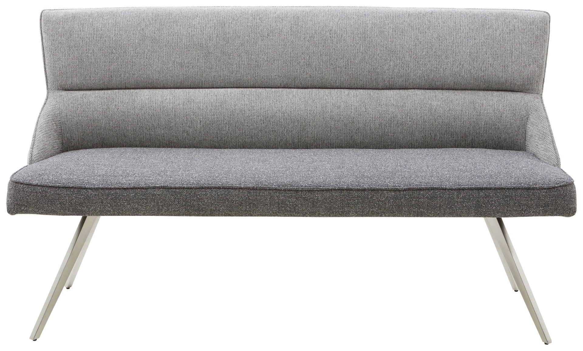 CASAVANTI Sitzbank TAIGA 160 cm Grau/Edelstahl gebürstet