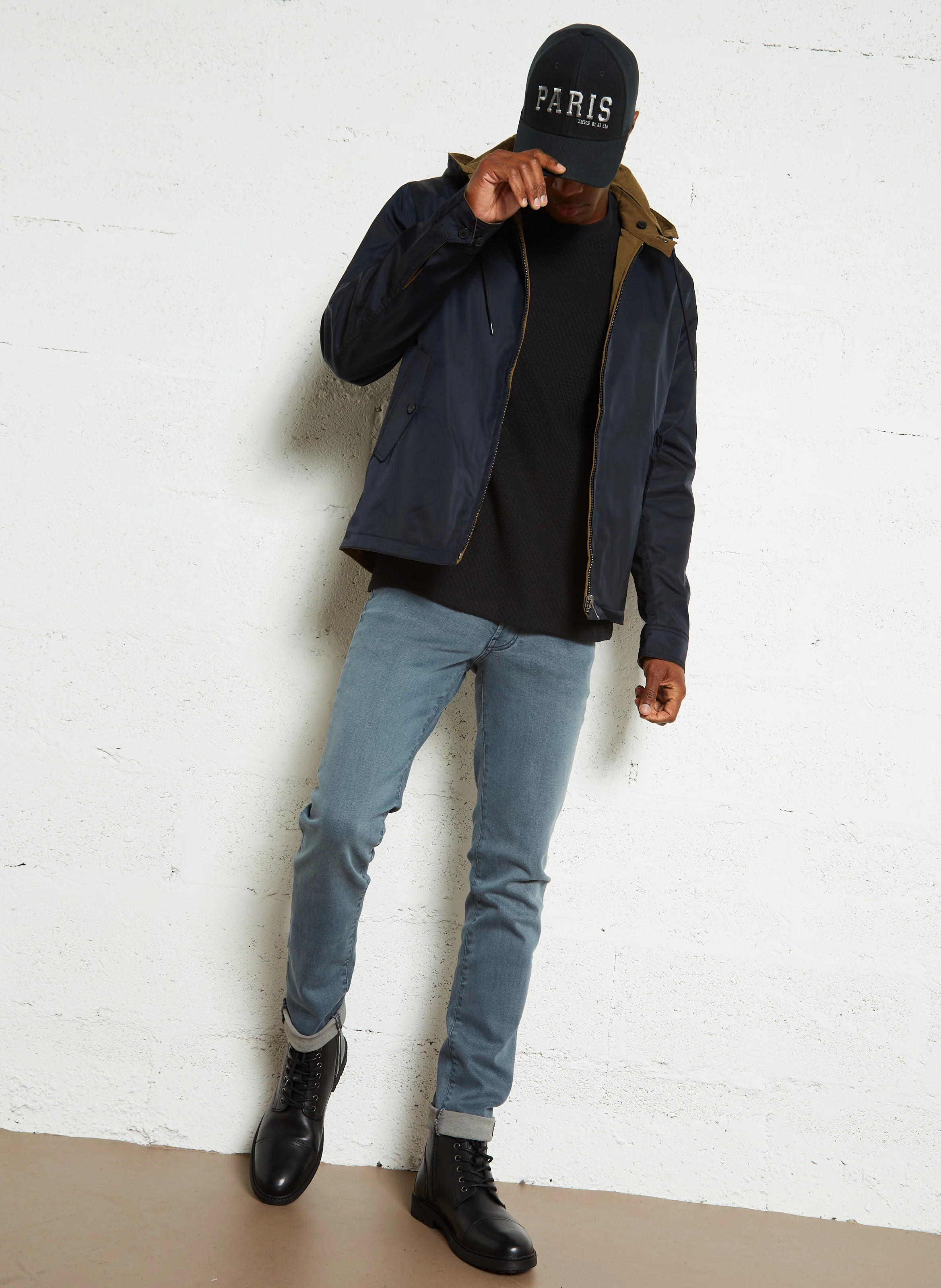 FRED LAND - Boots crantées en cuir| Noir
