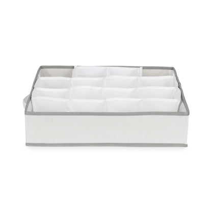 Organisateur de tiroir 16 compartiments Life blanc et gris