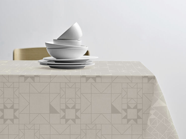 Södahl Dug 140x320 Star Damask Beige Beige