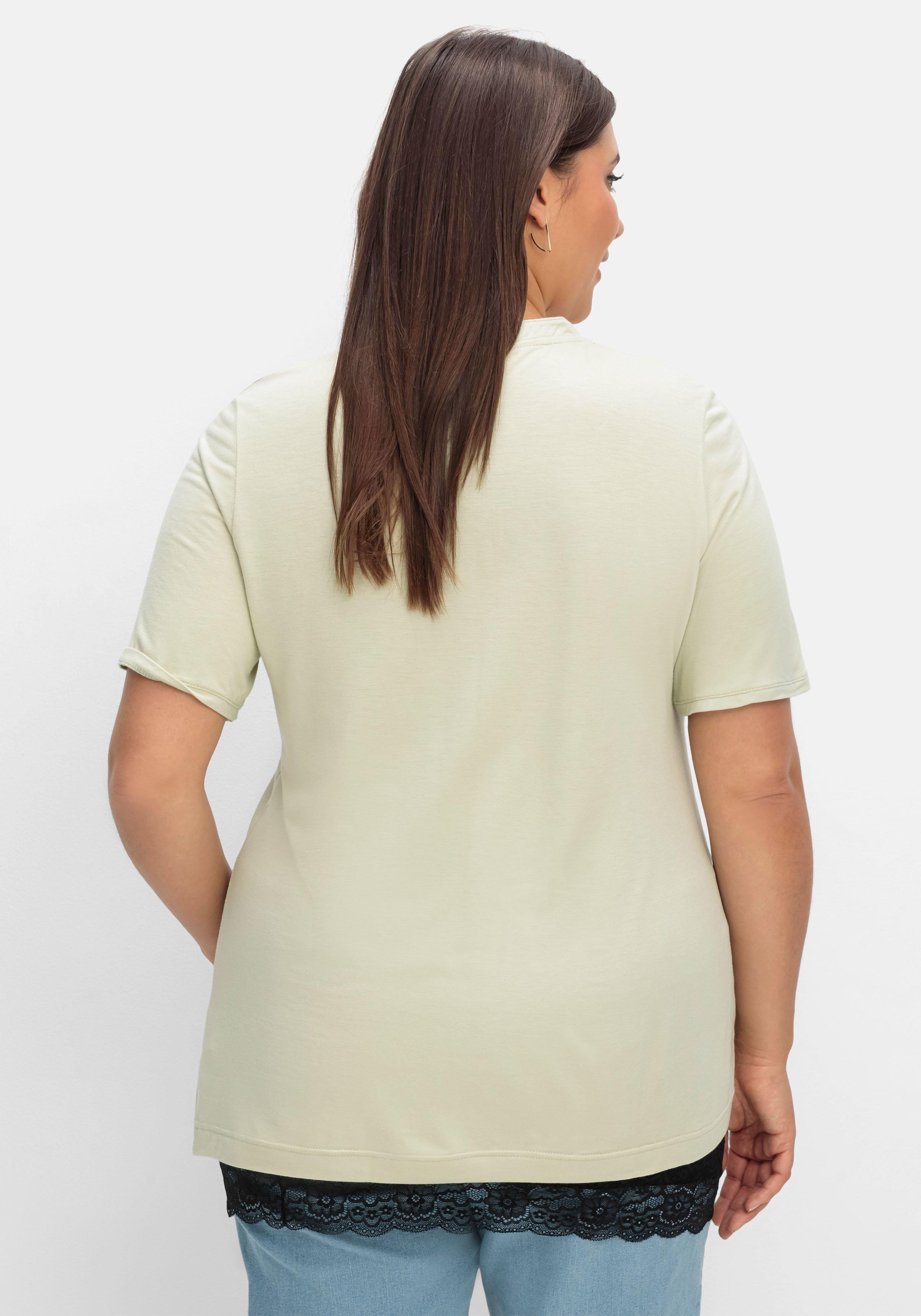 Shirt-Verlängerung mit Spitzenbund