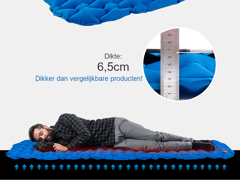 Hikr® 195 x 59 cm slaapmat
