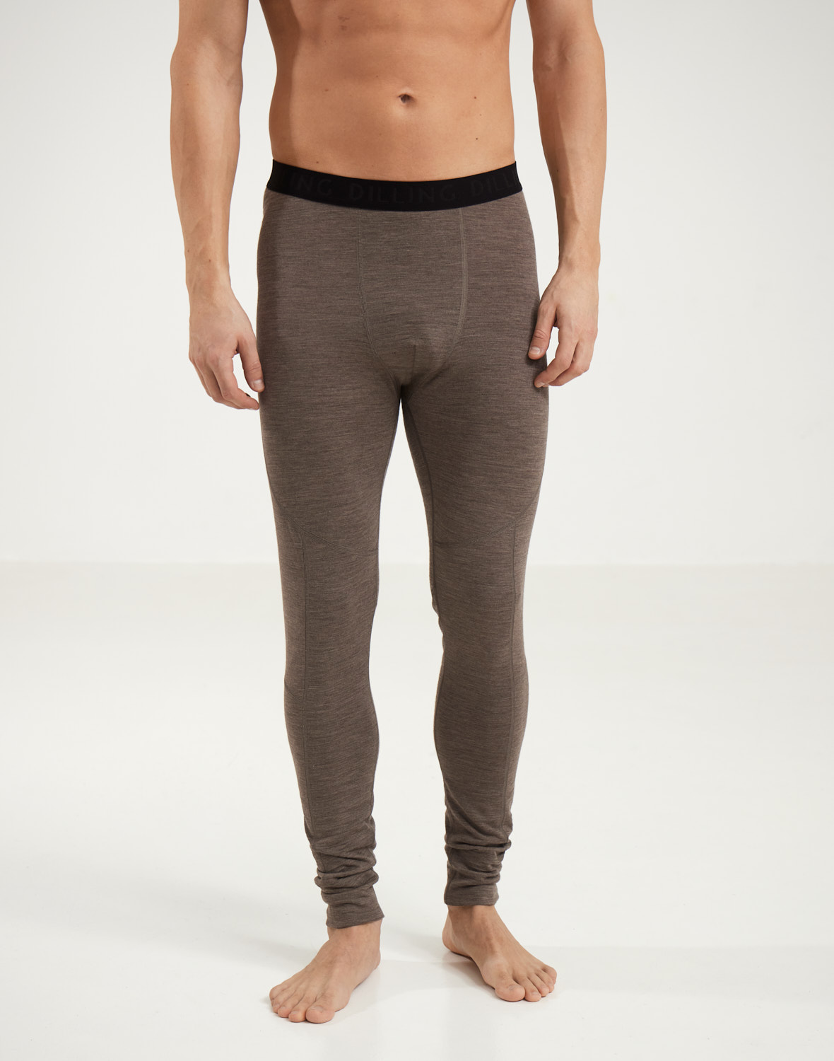Legging van merinowol voor heren in Ijsblauw