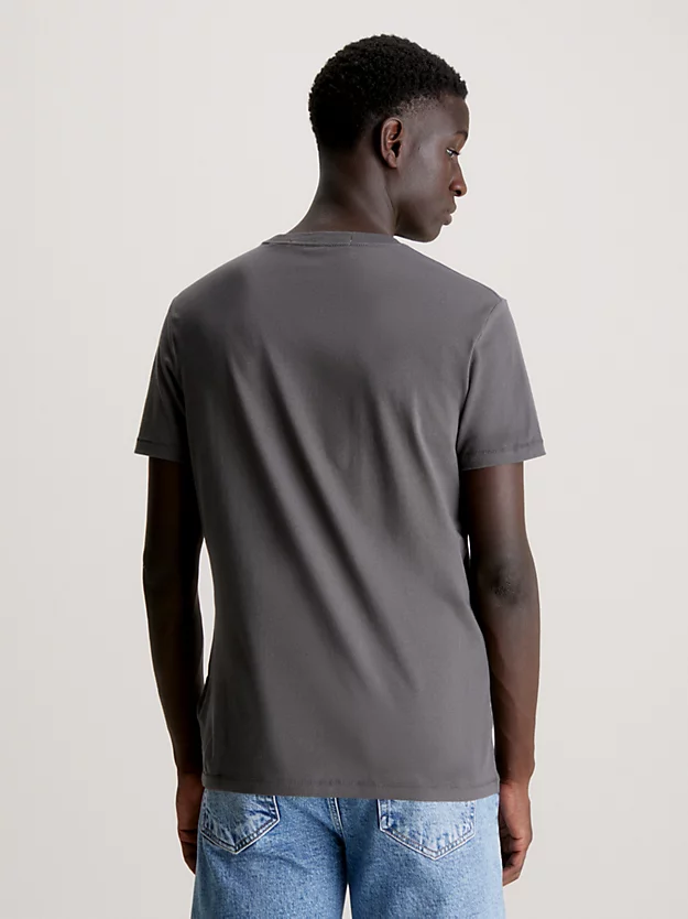 Camiseta slim fit com monograma