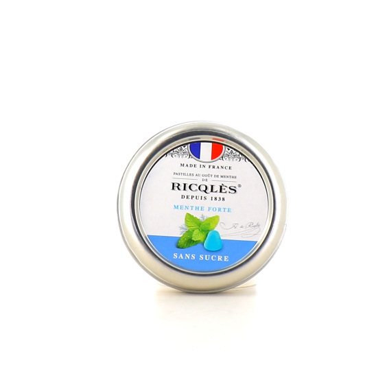 Pastilles menthe forte sans sucres Ricqles