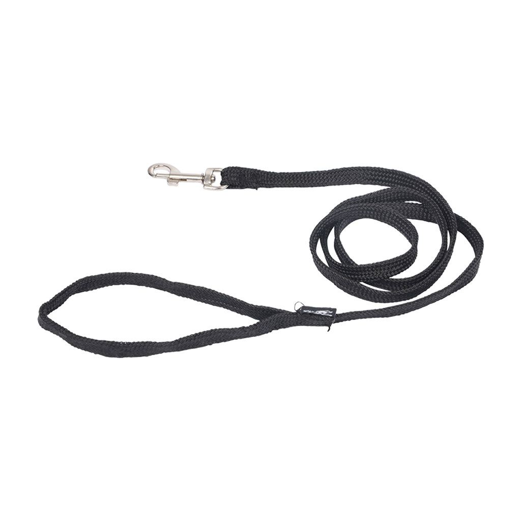 Laisse fine noire chien 120cm