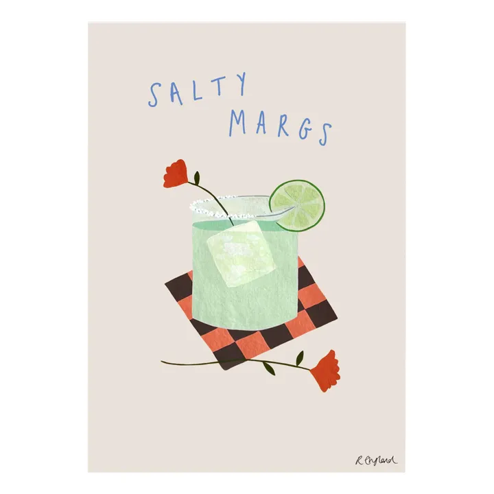 Rose England Affiche Salty Margs | Rose poudré