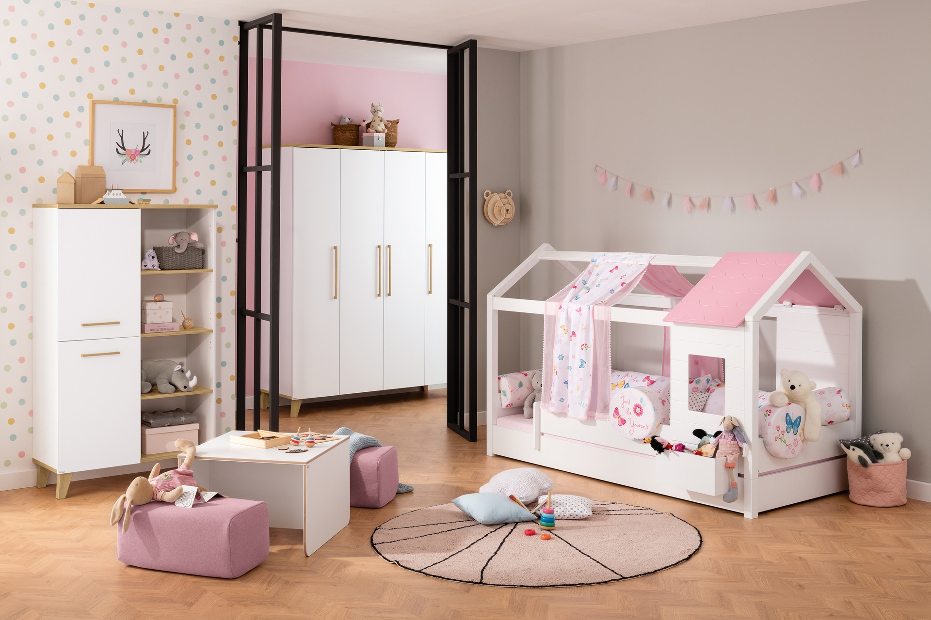 PAIDI Spielbett TINY HOUSE weiß