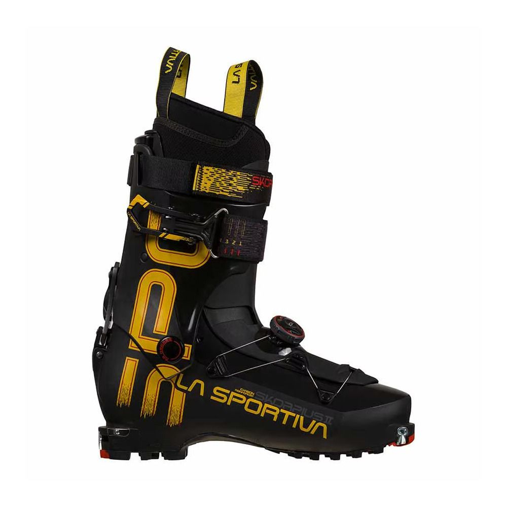 La Sportiva SKORPIUS CR II BOA - Chaussures ski randonné black/yellow