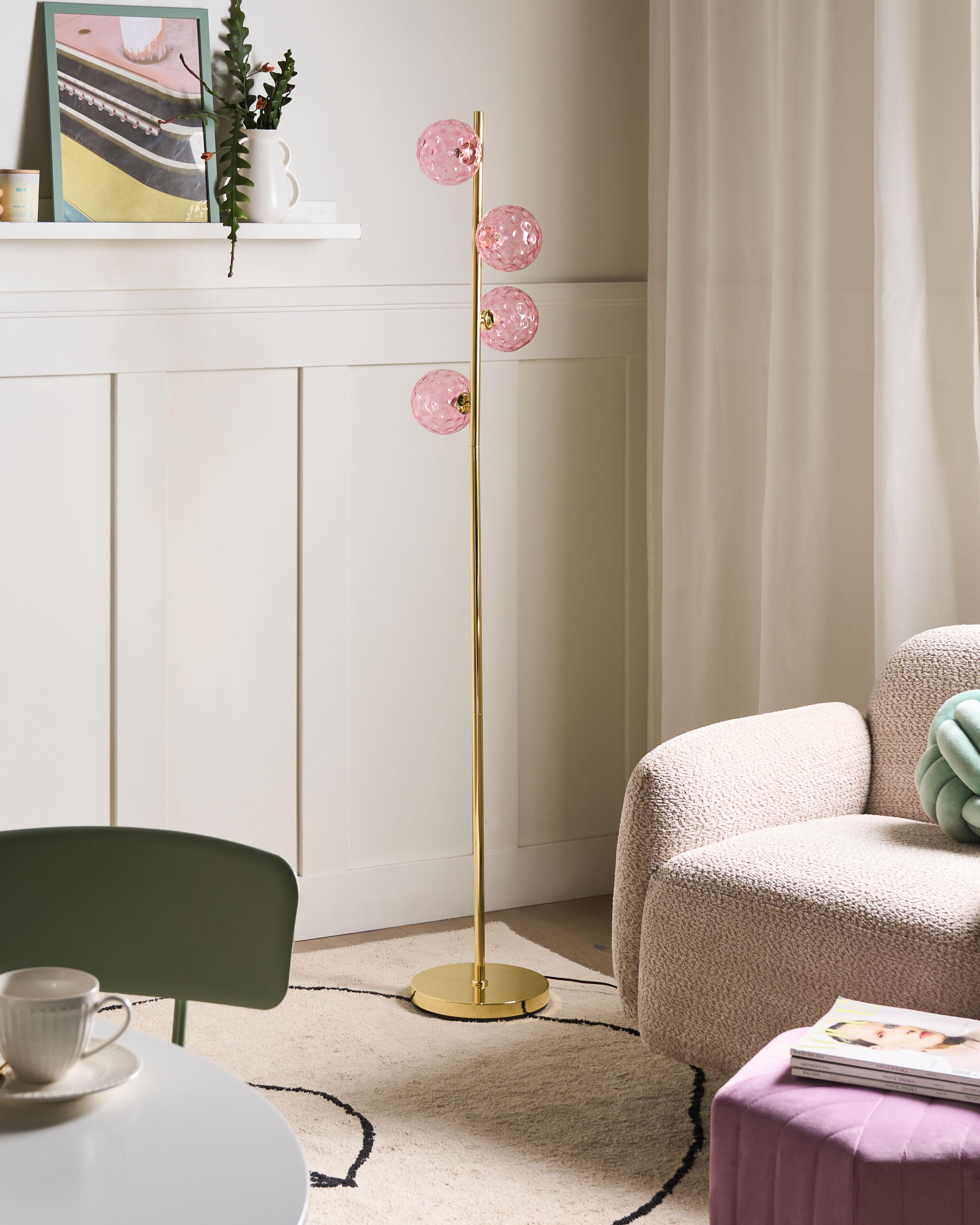 Staande lamp ANADYR Glas Roze