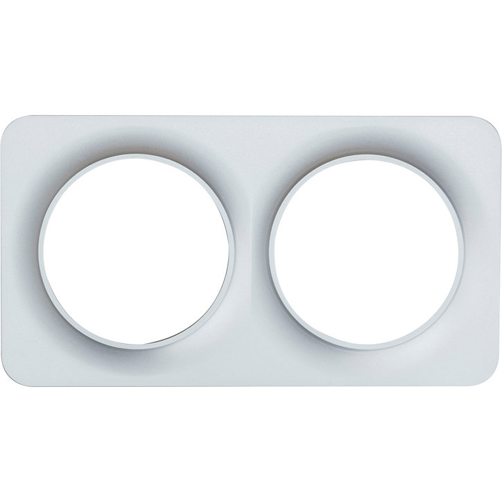 Plaque de finition double Jacobsen Espen argent