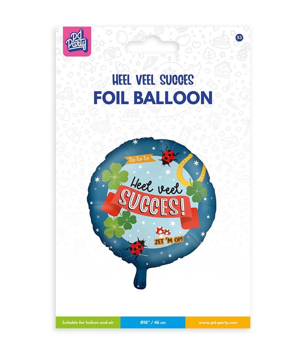 Veel Succes Helium Ballon Gekleurd Leeg 46cm